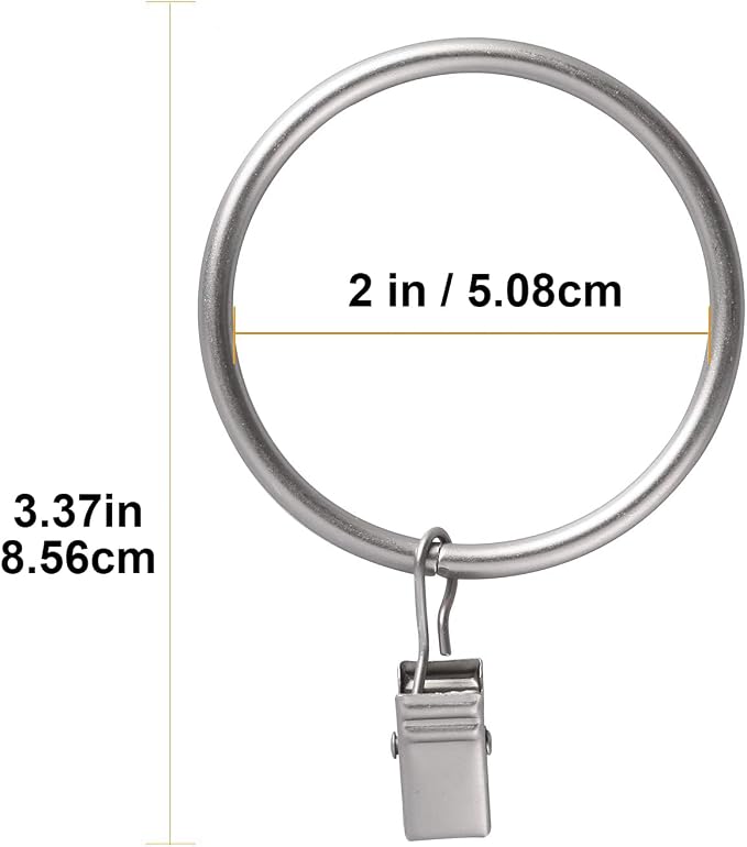 Lansian 20 Pack Curtain Rings - Image 5