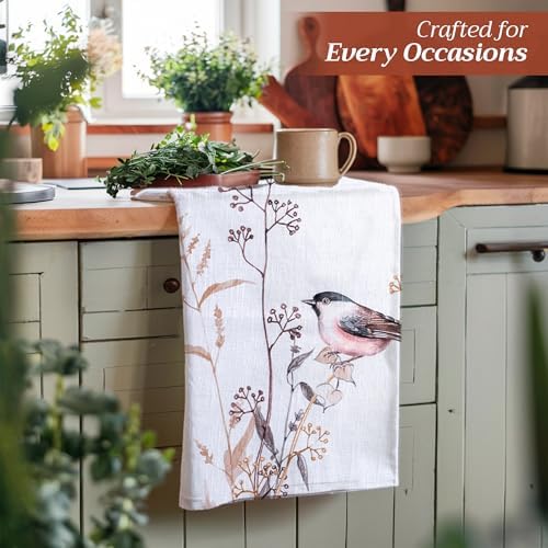 Maison d' Hermine Kitchen Towels Set of 3 Reusable 100% Cotton 27.50" x 20" - Image 6