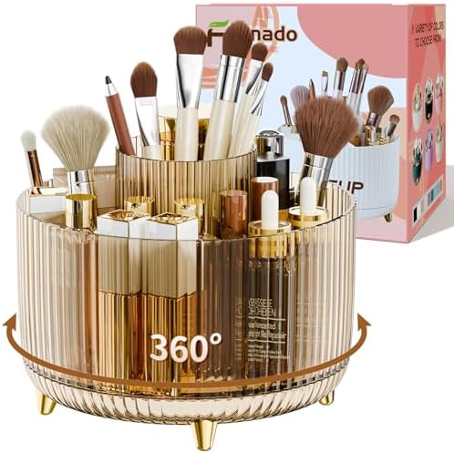 fanado 360° Rotate Makeup Brush Holder Organizer, Makeup Organizers Countertop by Unknown