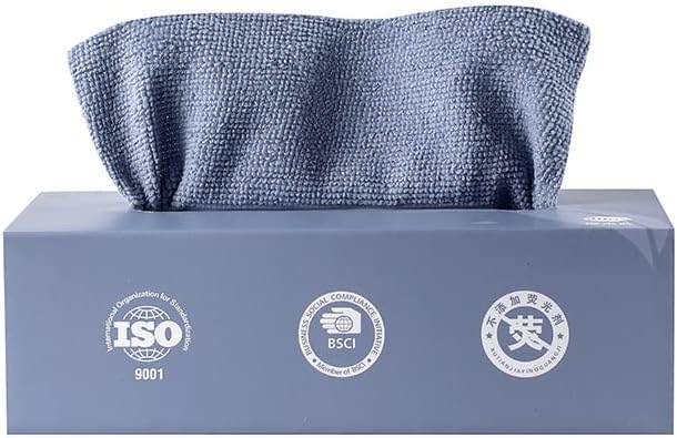 Microfiber Cleaning Cloths, Reusable Cleaning Towels in Box, Microfiber Lint by XFSPYY