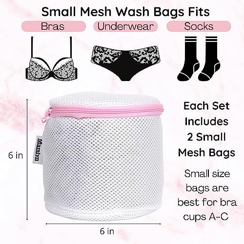 Mamlyn Mesh Bra Bags for Washing Machine, Lingerie wash Bags for Laundry - Image 3