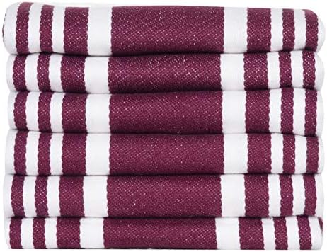 Urban Villa Kitchen Towels Cotton Dish Towels 20”x30” Wine Wht - Image 5