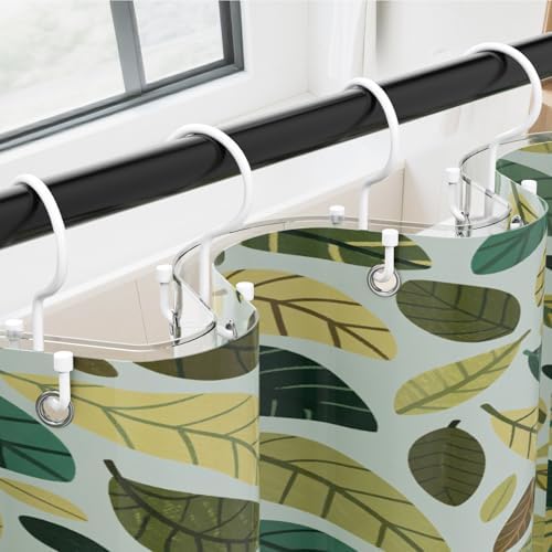 OEH Shower Curtain Hooks, Durable Shower Curtain Hooks Rust Proof, Shower Rings - Image 3