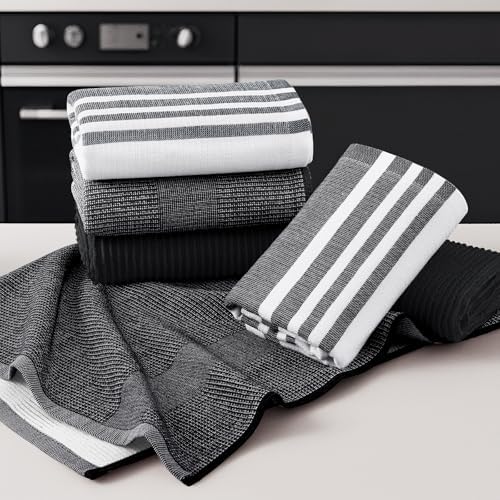 Homaxy Cotton 380 GSM Premium Kitchen Towels, 3 Pack - Image 5