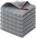 Homaxy 100% Cotton Terry Kitchen Dish Cloths, 6 Pack by Homaxy