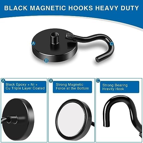 LOVIMAG Magnetic Hooks for Cruise Essentials 2026 Cabins Door 25 Pack-85LBS - Image 5