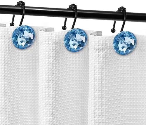 Sunlit Luxury Design Round Blue Diamond Crystal Gem Bling - Image 5