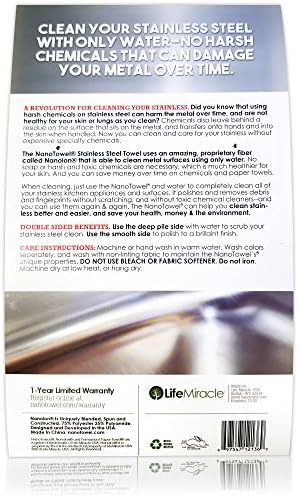 Nano Towels Stainless Steel Cleaner 3-Pack | The Amazing Chemical Free - Image 5