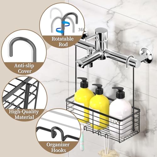 DELLAN Hanging Shower Rack, Shower Organizer Hanging - Image 2