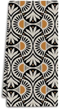 Abstract Boho Floral Kitchen Towels, Mid Century Modern Flower Dish Tea Towels by Unknown