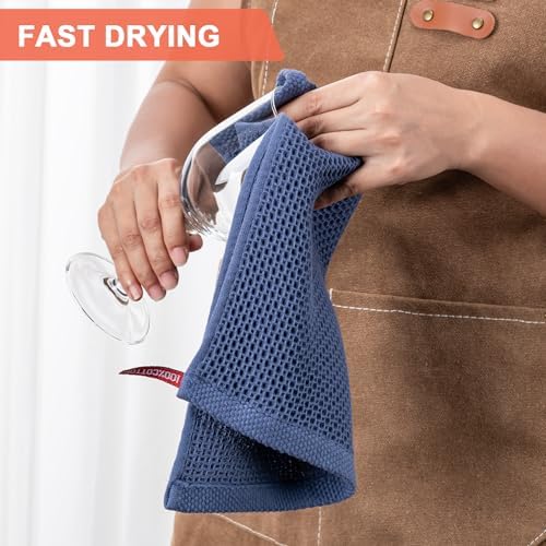 Kitchen Towels 6-Pack Kitchen Dish Cloths, 100% Cotton, 12x12 In - Image 4