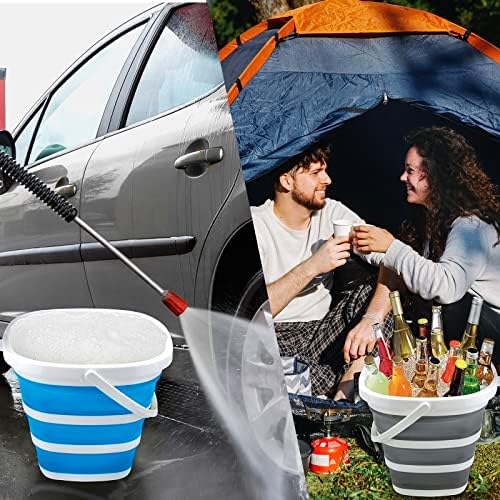 2 Pack Collapsible Buckets 10L 2.6 Gallon Cleaning Bucket Mop Bucket Folding - Image 6