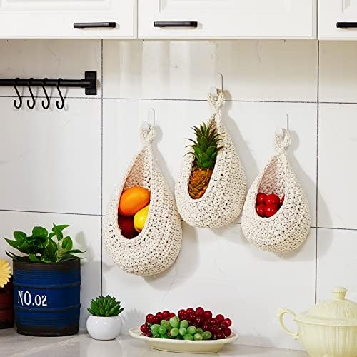 Honeydak 3 Hanging Baskets, Cotton Rope - Image 6