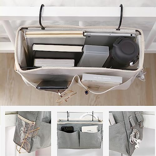 SMALL GOAL Bedside Caddy, Bedside Hanging Storage Organizer - Image 4