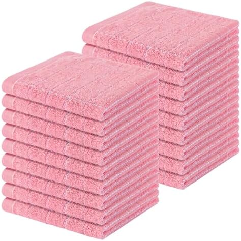 Homaxy 100% Cotton Terry Kitchen Dish Cloths, 18 Pack by Homaxy