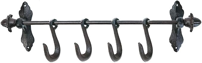 Sungmor Vintage Cast Iron Wall Hook Rack by Sungmor