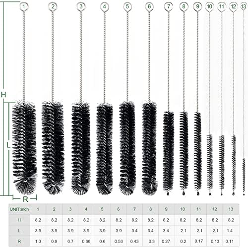 CiaraQ Bottle Cleaning Brushes, 8 Inch Nylon Tube Brush Set - Image 2