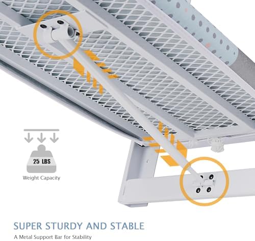 SheeChung Wall Mount Ironing Board 36"X12", Compact Wall Ironing Board - Image 3