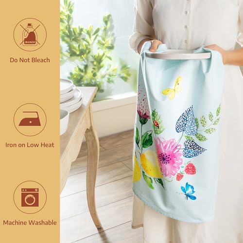 Maison d' Hermine Kitchen Towels Set of 6 Reusable 100% Cotton 27.50" x 20" - Image 5