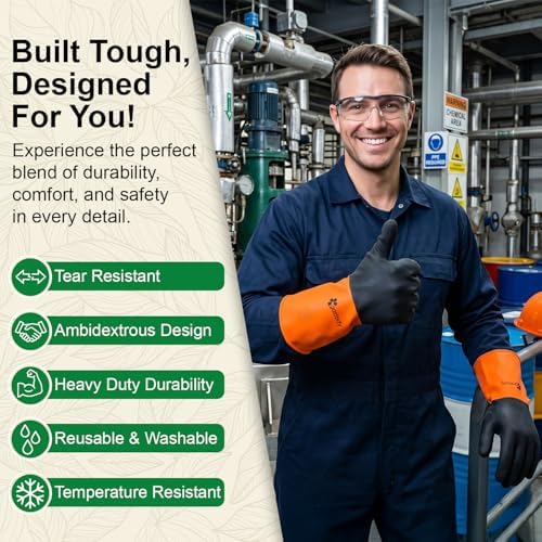 Gastody™ - Chemical Resistant Gloves, Heavy Duty Safety Work Gloves, Resist Acid - Image 5