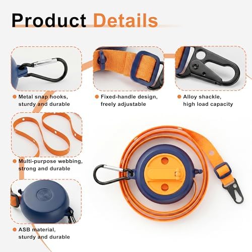 Portable Travel Clothesline, 13.4 ft Retractable Clothes Line - Image 3