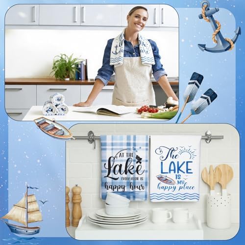VitalCozy 6 Pcs Lake House Kitchen Towels Set - Image 2