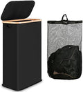 IEGrow Laundry Hamper with Lid, 65L Laundry Basket with Mesh Bags by iEGrow