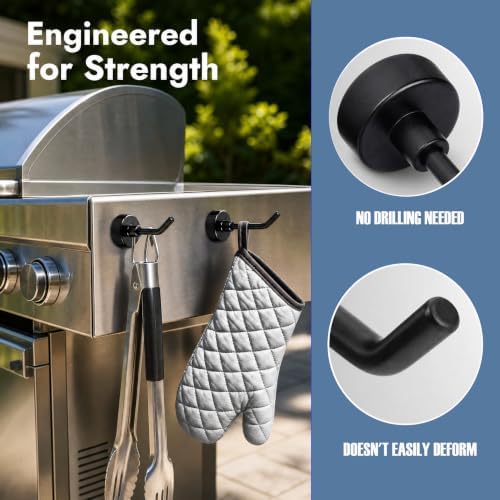 Magnetic Hooks, 6 Pack Long Magnet Hooks - Image 2