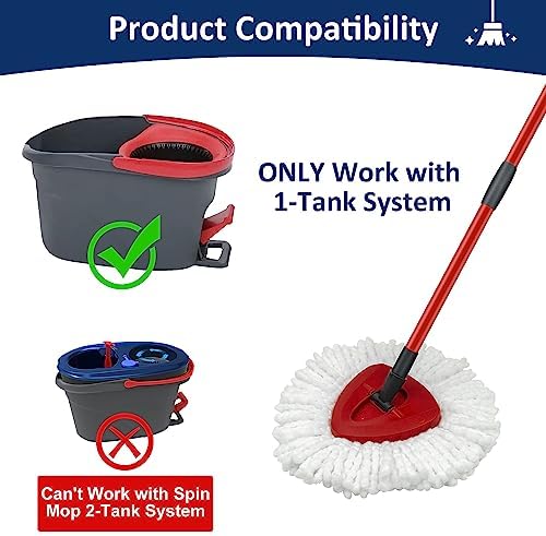 Mop Replace Heads Mop Handle and Base Replacement - Image 3