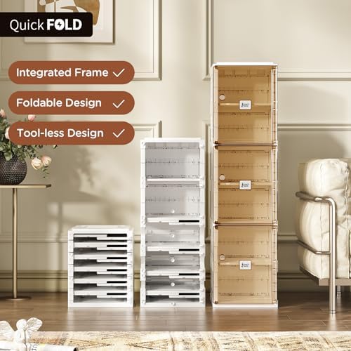 ANTBOX Shoe Organizer Storage Box, Portable Folding Shoe Rack - Image 3