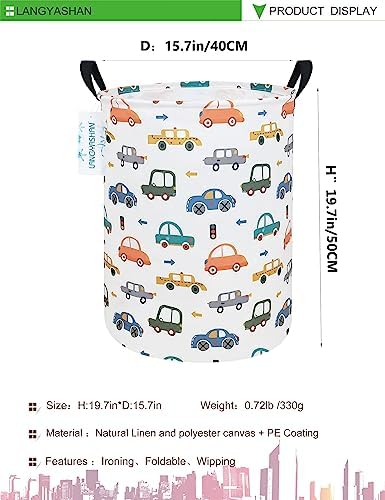 Round Laundry Basket Collapsible Storage Hamper - Image 2