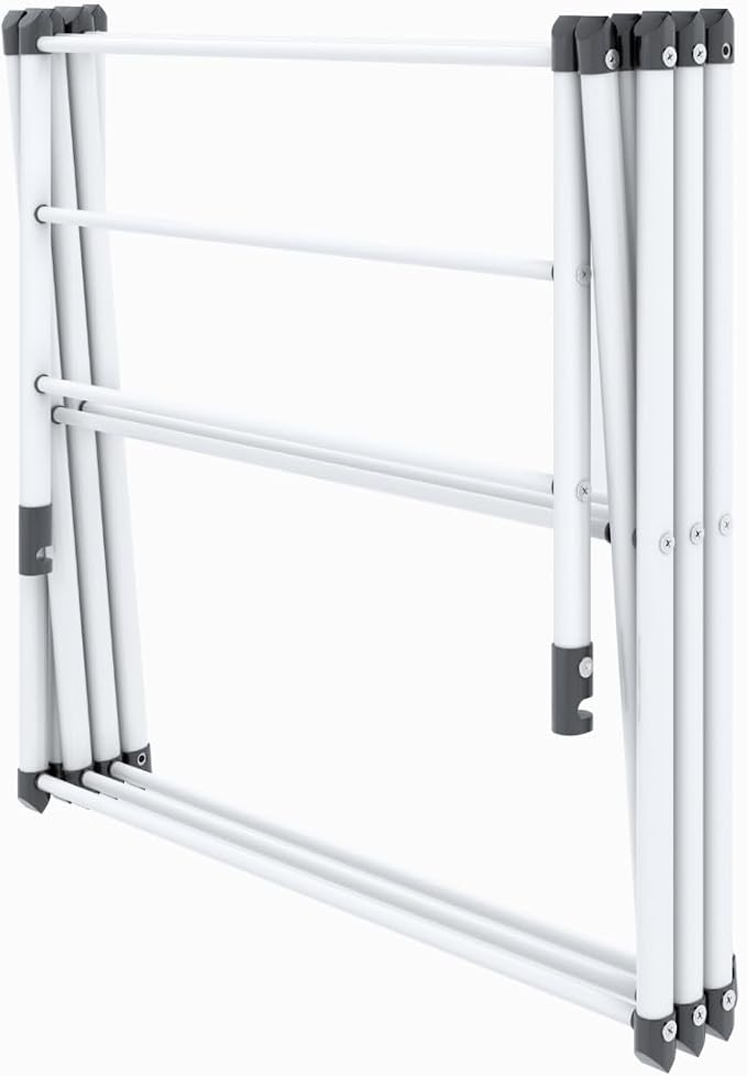 Honey-Can-Do 3-Tier Compact Clothes Drying Rack, 16 ft, No Assembly - Image 8