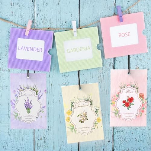 12 Packs Scented Sachets for Drawer and Closet, Long-Lasting Sachet Bags for - Image 4