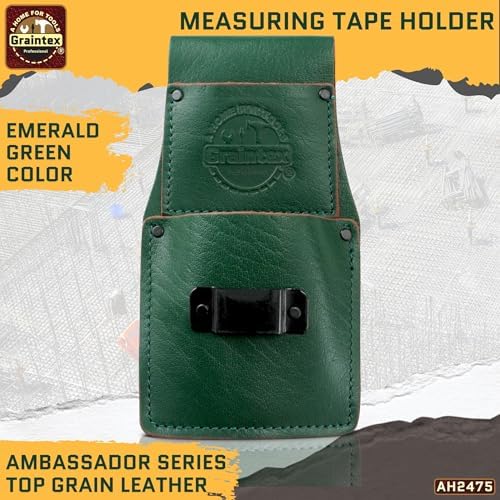 Graintex Ambassador Series Measuring Tape Holder Top Grain Leather, Measuring - Image 2
