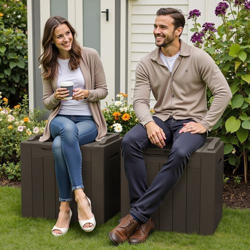 Greesum 31 Gallon Deck Box for Outside, All Weather Outdoor Storage Boxes for - Image 4