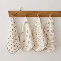 BuLuTu Vintage Floral Dish Cleaning Cloths Muslin Tea Towels 4Pcs by BuLuTu