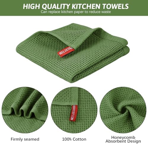 Nialnant 6 Pack Kitchen Dish Towels, 100% Cotton Dish Rags - Image 3