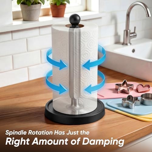 theaoo Paper Towel Holder Countertop, One-Handed Tear - Image 3