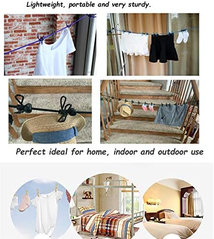 11 Feet Black Windproof Clothesline - Image 4