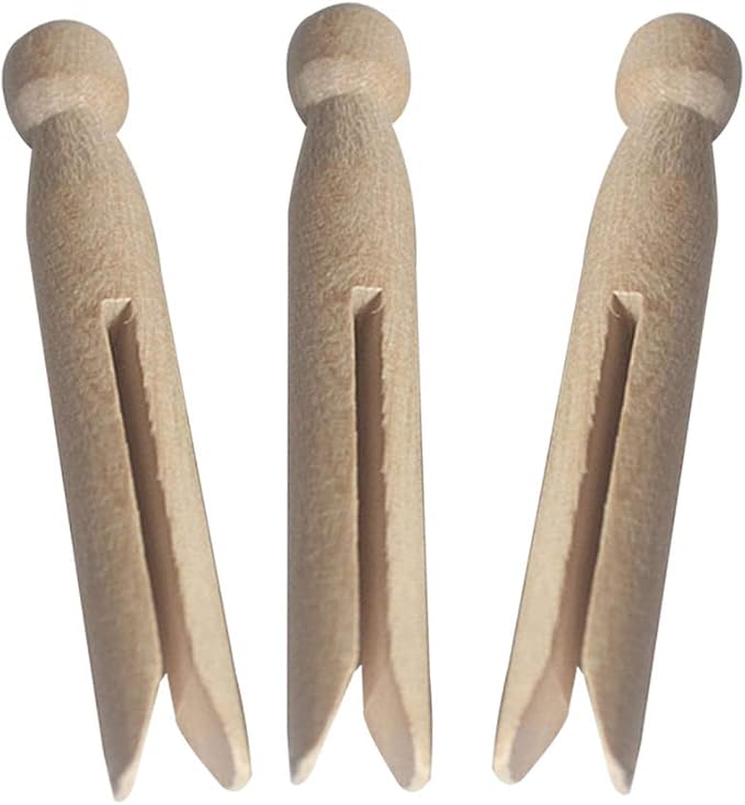 Round Wooden Clothespins - Image 8