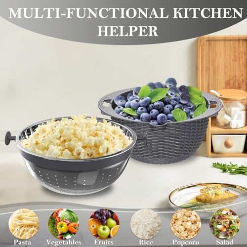 4-in-1 Colander with Bowl Set – Food Strainers and Colanders - Image 6