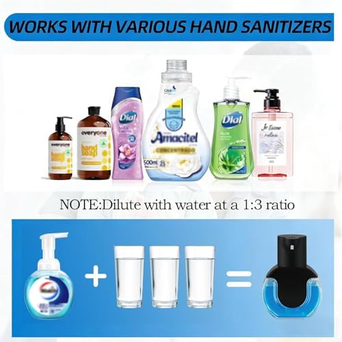 2Pack Automatic Soap Dispenser Touchless, Rechargeable Foaming Soap Dispenser - Image 3