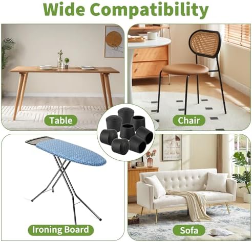 Rubber Leg Caps for Ironing Board, Floor Scratch & Noise Protection 8 Pack - Image 7