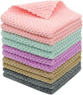 Microfiber Cleaning Cloth, 10 Pack Microfiber Rags, Mix Color by HFGBLG