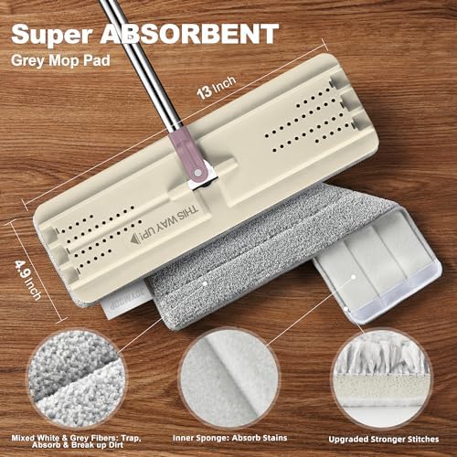 JOYMOOP Flat Mop System, Microfiber Cleaning System - Image 2