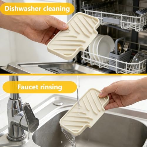 JOOKK Sponge Holder for Kitchen Sink, 7.9"×4" Soap Tray - Image 7