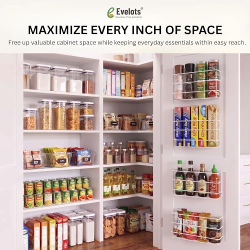 Evelots Kitchen Wrap & Food Bag Organizer Wall/Cabinet Mount - Image 6