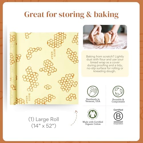 Bee's Wrap Beeswax Wrap Roll, 14 x 53 in - Image 3