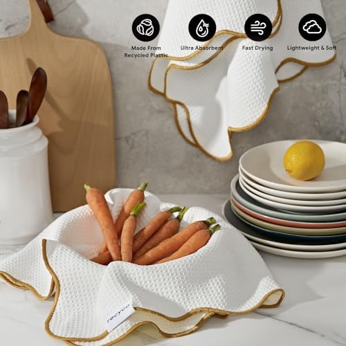 RECYCO Waffle Kitchen Towel Set of 2 - Image 2