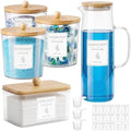 Acrylic Laundry Pod Containers and Dryer Sheet Holder & Glass Laundry Detergent by KitHero